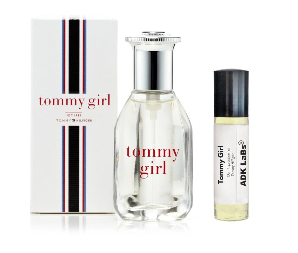 Tommy Girl Pure Perfume Oil by ADK LaBs, a fragrance that harmoniously combines the essence of nature and the spirit of modern elegance.